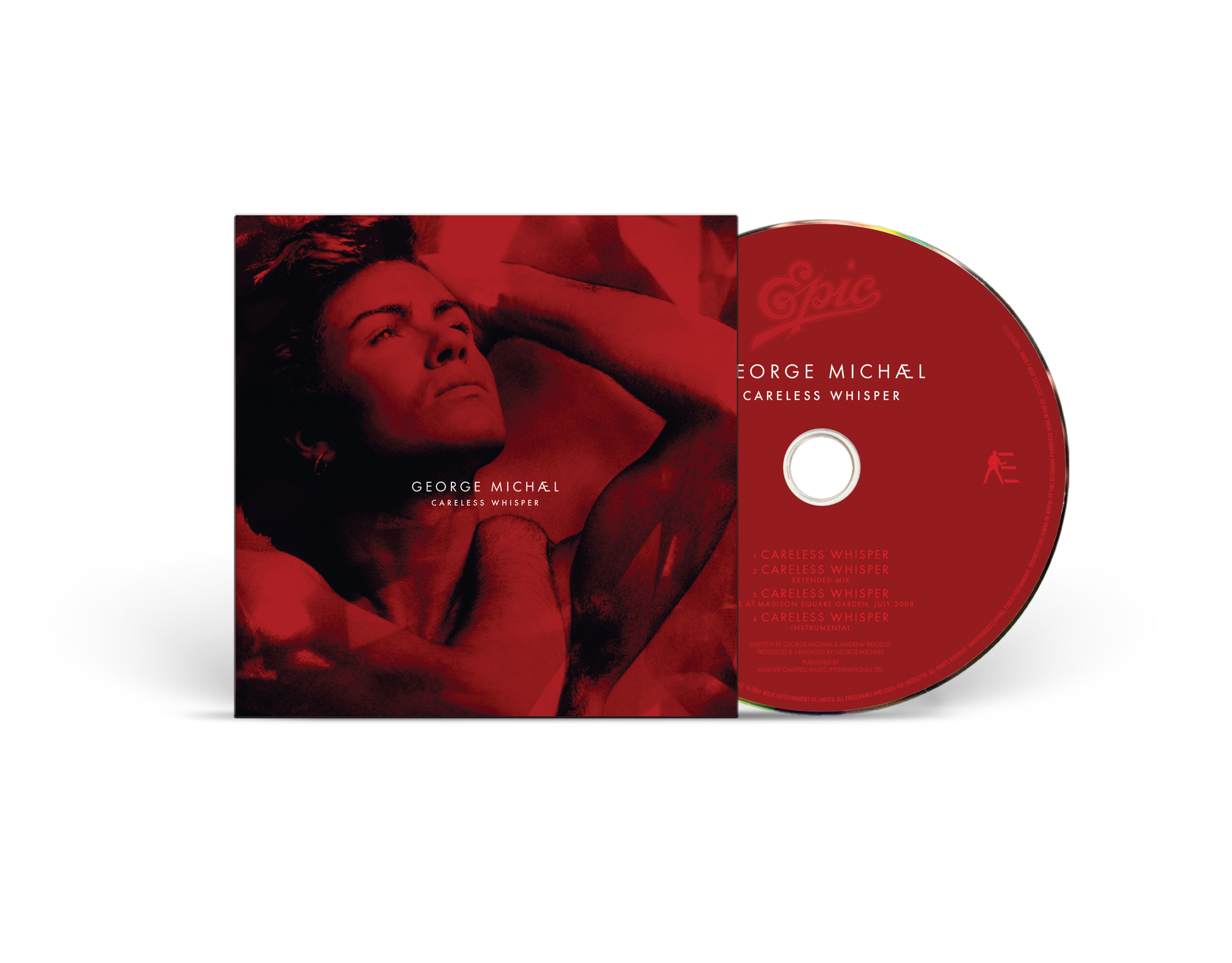 George Michael Careless Whisper Red Artwork Wallet Case and CD