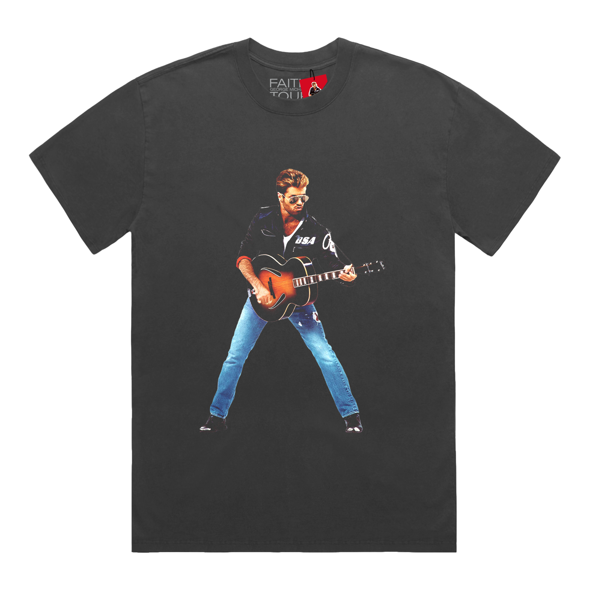 THE FAITH TOUR | Guitar Charcoal T-shirt