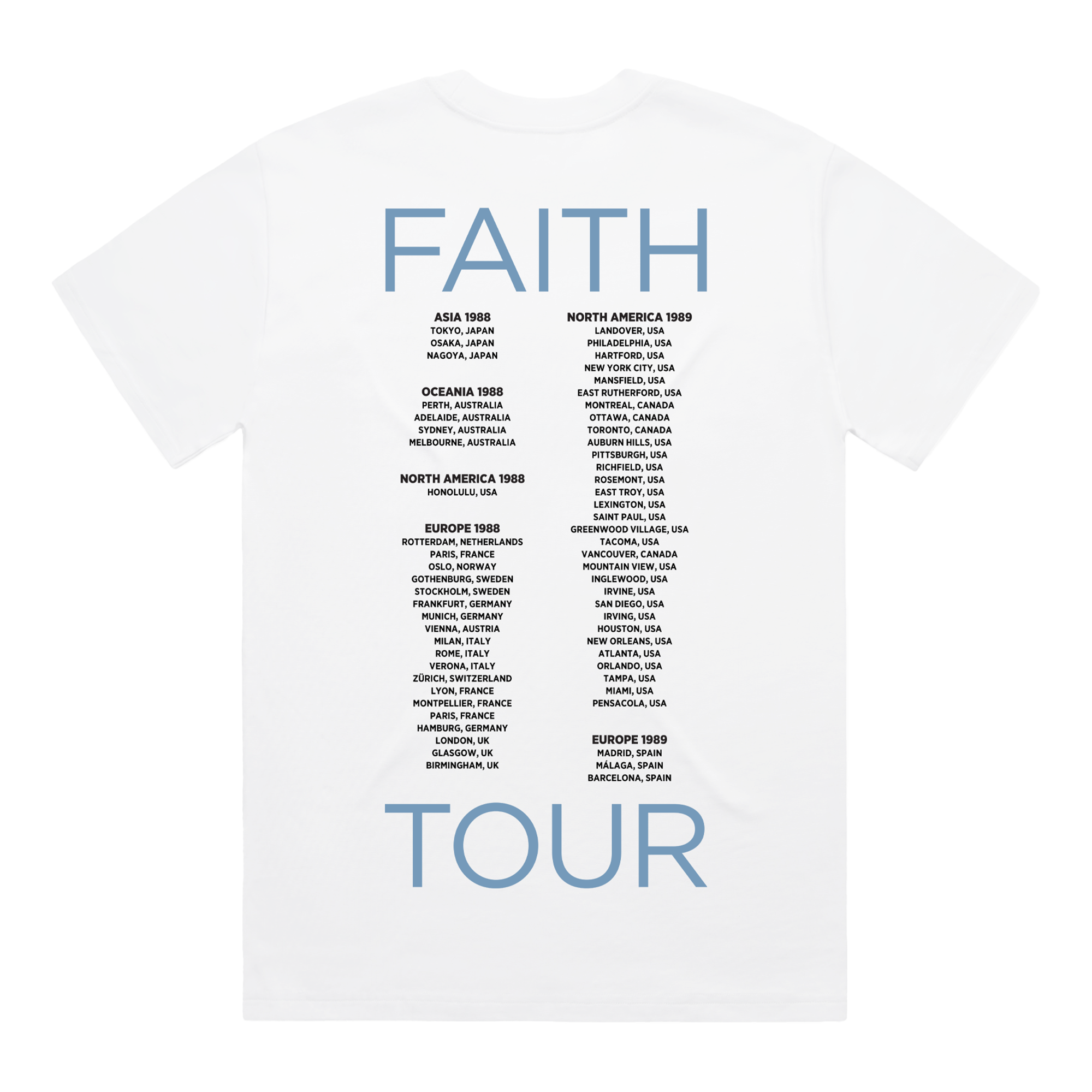 THE FAITH TOUR | Guitar White T-shirt