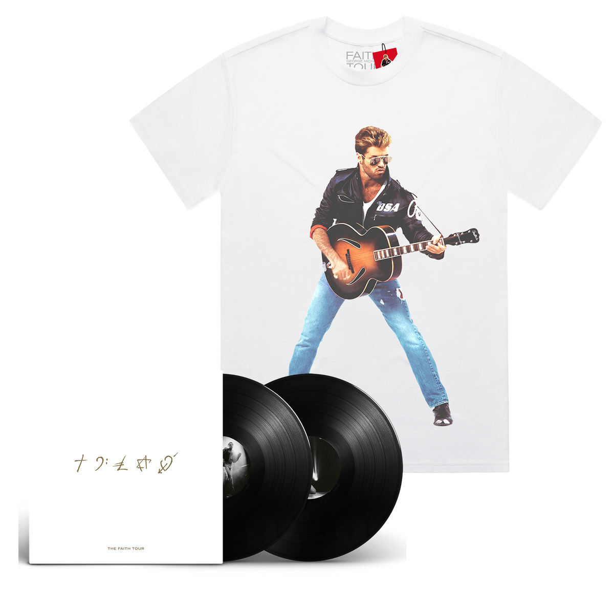 E MICHAEL THE FAITH TOUR Tシャツ　XXL GEORGE MICHAEL: THE FAITH TOUR THE LIVE ALBUM | Black Vinyl + T-Shirt