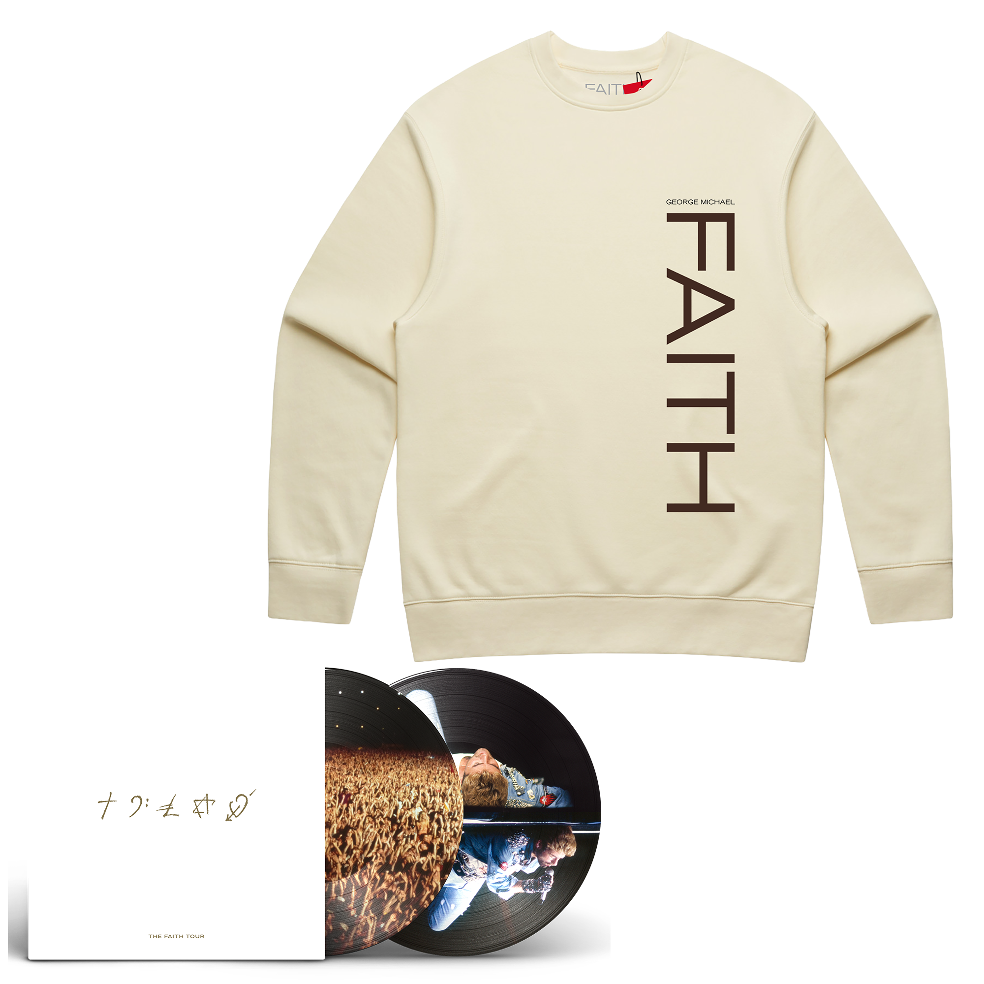 GEORGE MICHAEL: THE FAITH TOUR  THE LIVE ALBUM | Picture Disc + Crewneck Bundle