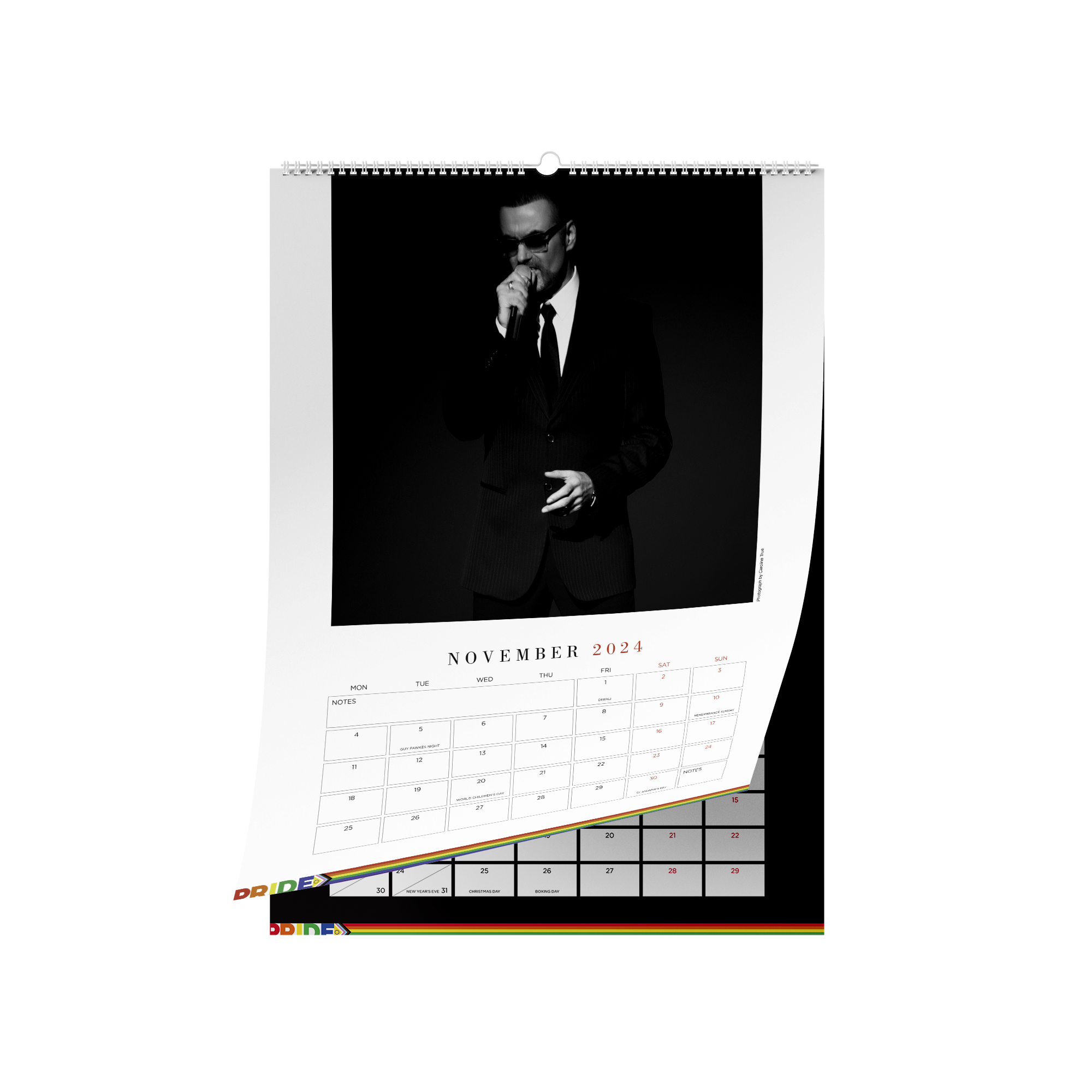 George Michael 2024 A3 Calendar