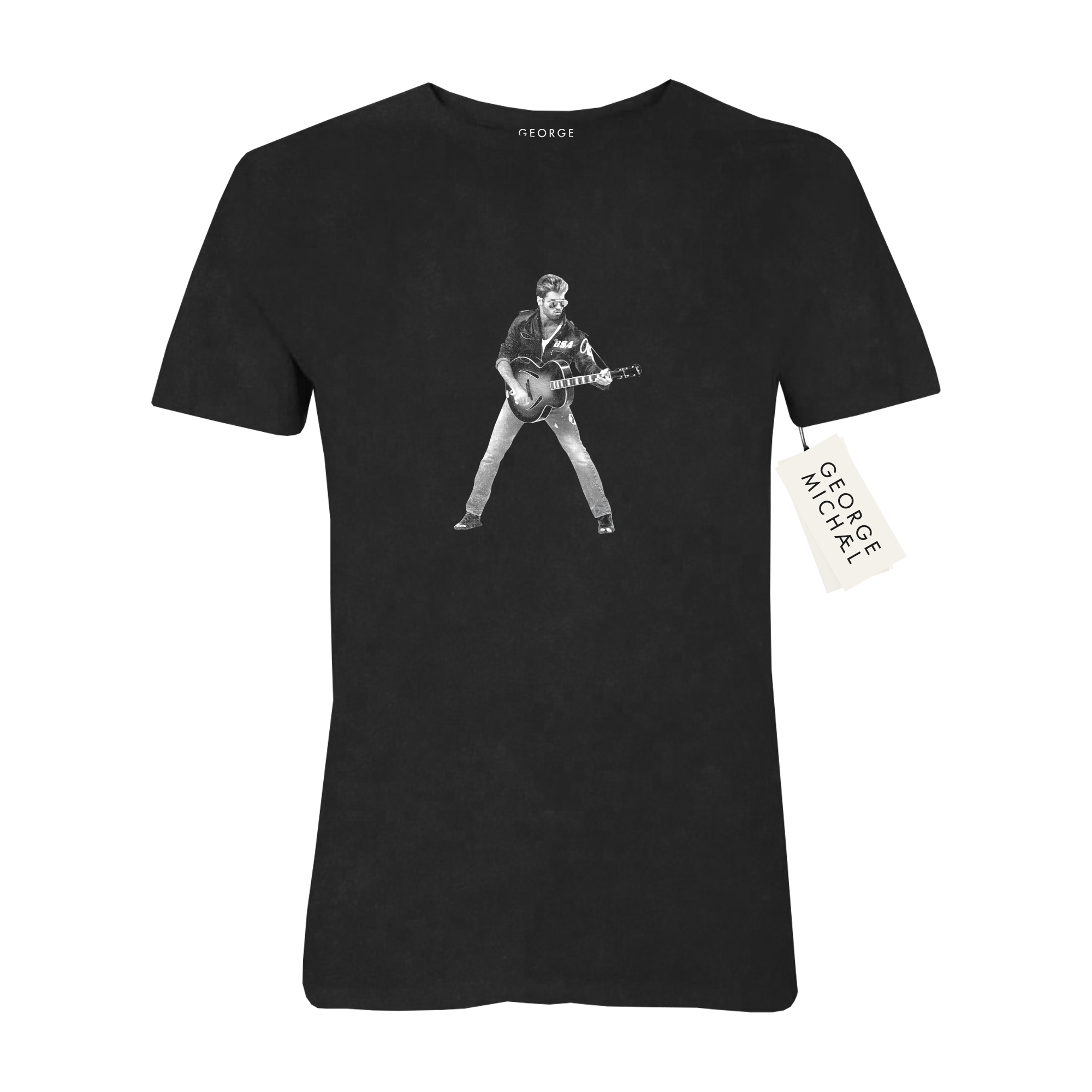 Faith Guitar Tee (Black Stonewash)